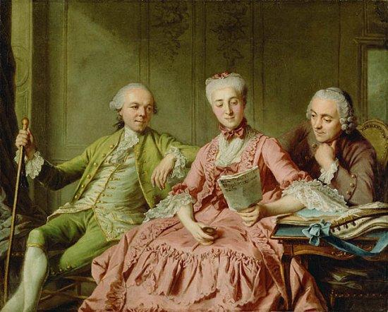 Jacques Charlier Presumed Portrait of the Duc de Choiseul and Two Companions china oil painting image